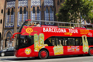 Bus turistico e Camp Nou